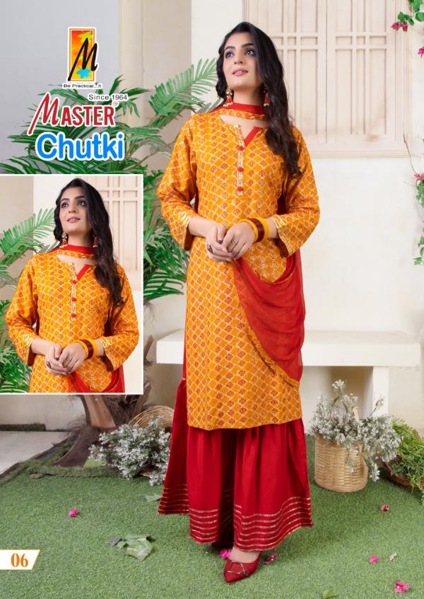 Master Chutki Fancy Wear Rayon Ready Made Collection